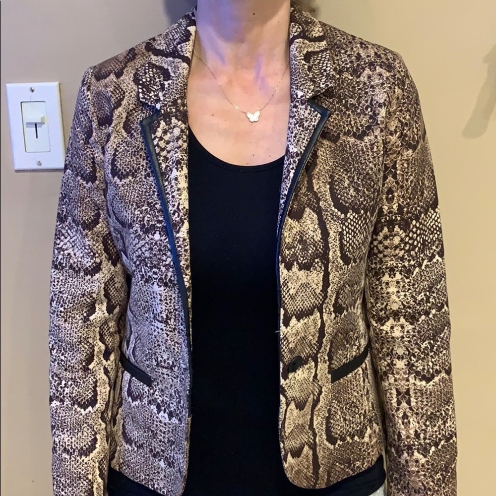 Cheetah print blazer